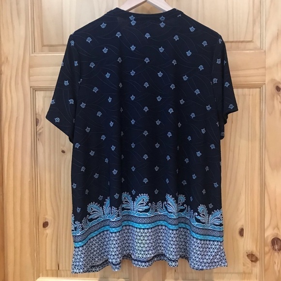 CROFT & Barrow pleated front placket top size 1X - Picture 6 of 7